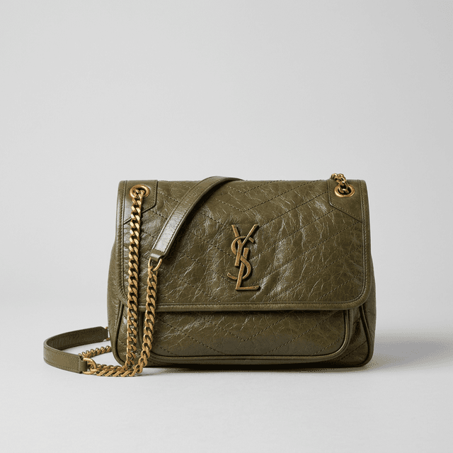 Saint Laurent Niki Baby Verde Oliva