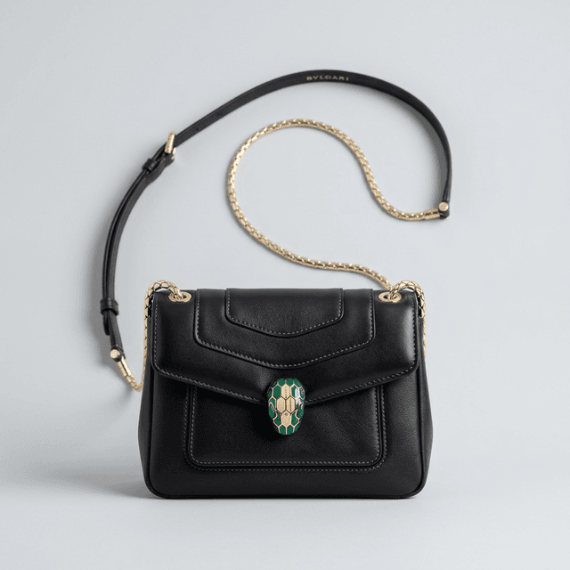 Bvlgari Serpenti Forever Crossbody Preta