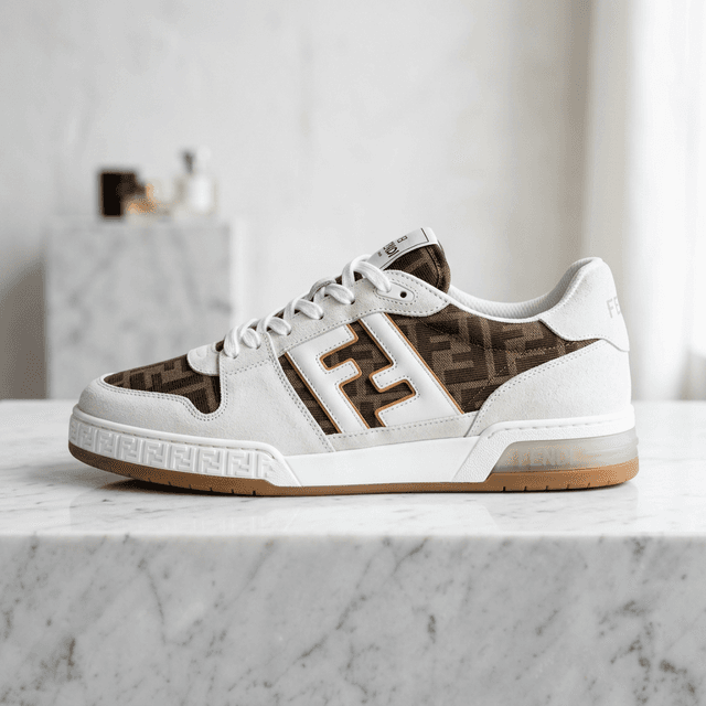 Tênis Fendi Match FF Zucca Branco