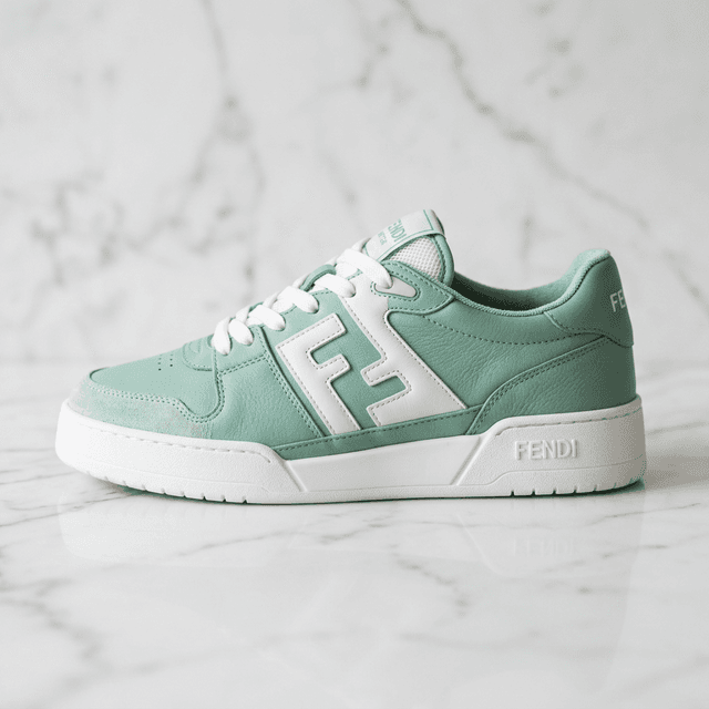 Tênis Fendi Match Verde Menta