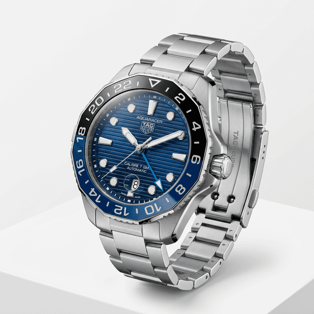 Relógio TAG Heuer Aquaracer 300 GMT Azul/Preto