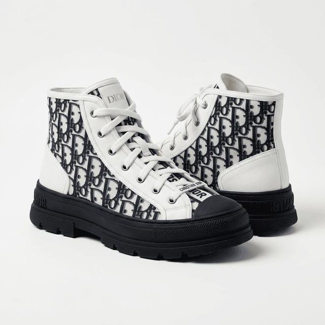 Tênis Dior Walk'n'Dior High Branco Oblique